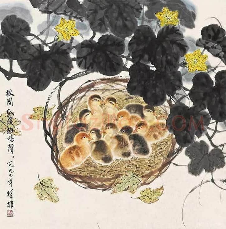 方楚雄工笔动物欣赏,很有乡土气息 | 书画资料