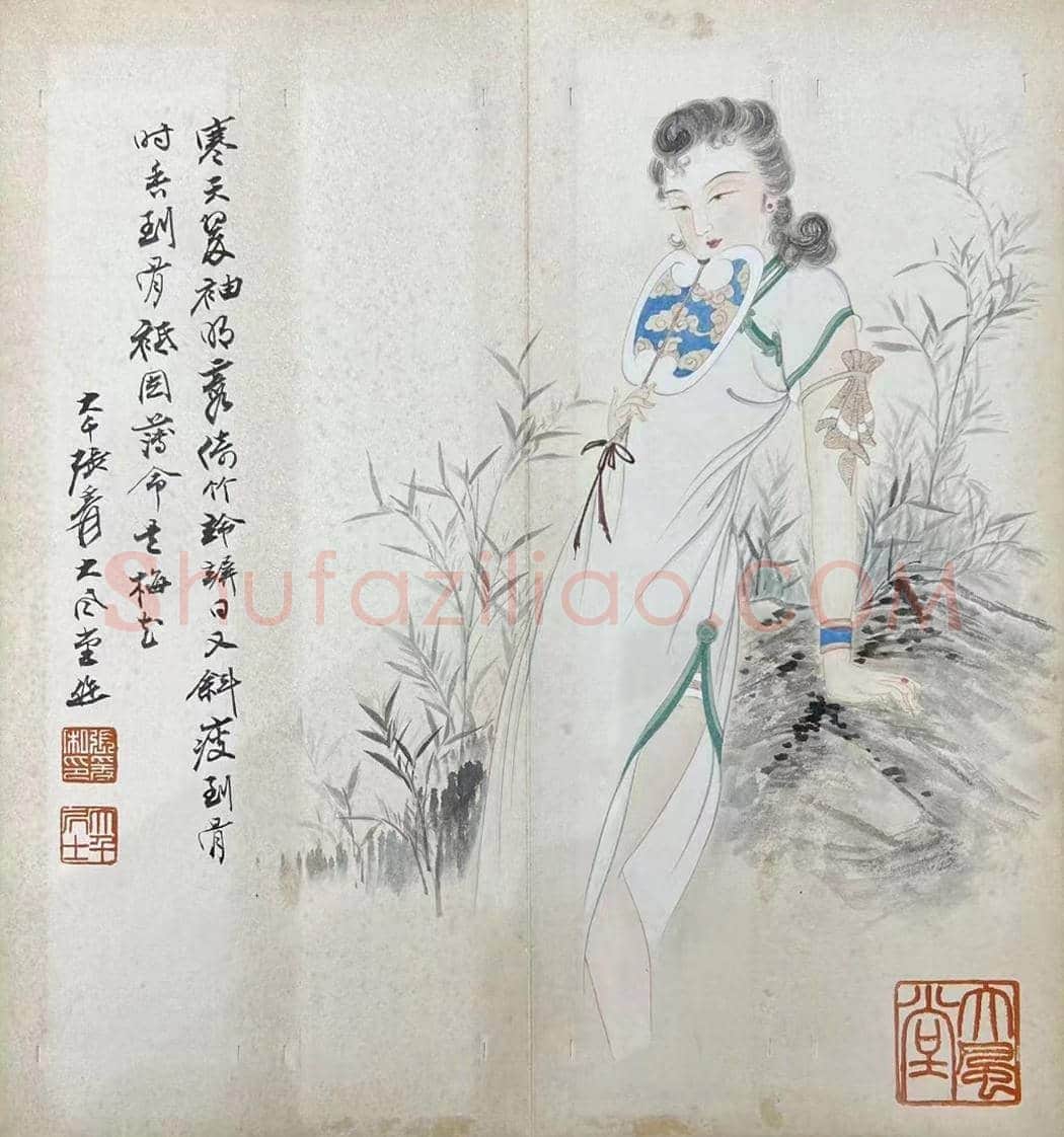 张大千《仕女册页》,铭心极品 | 国画欣赏