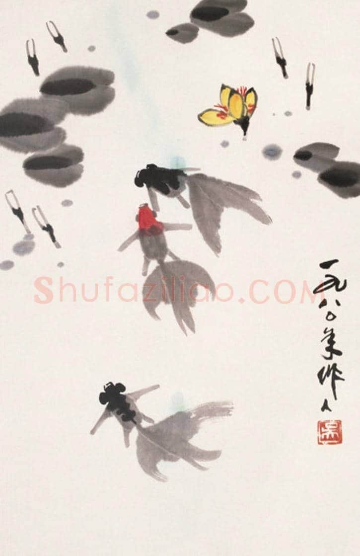 吴作人金鱼画作欣赏 | 书画文摘
