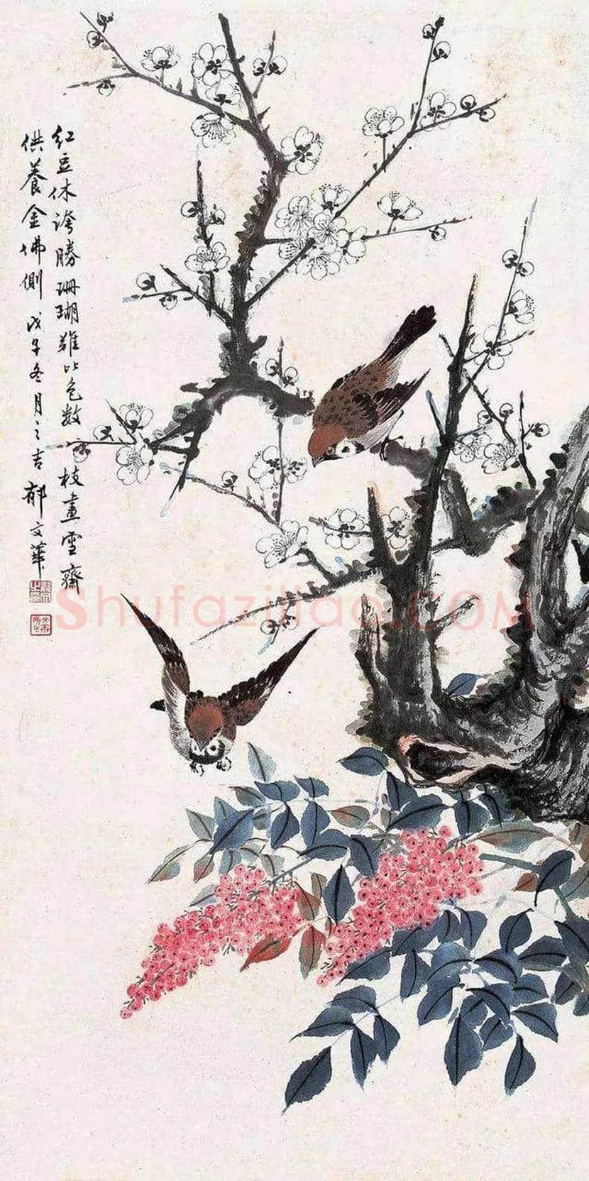 郁文华作品欣赏 | 书画资料