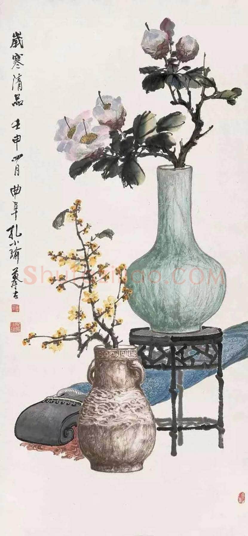 孔小瑜博古画欣赏 | 书画百科