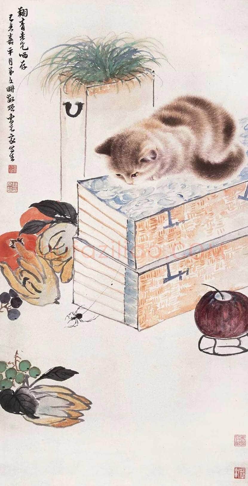 曹克家画猫作品欣赏 | 书画学堂