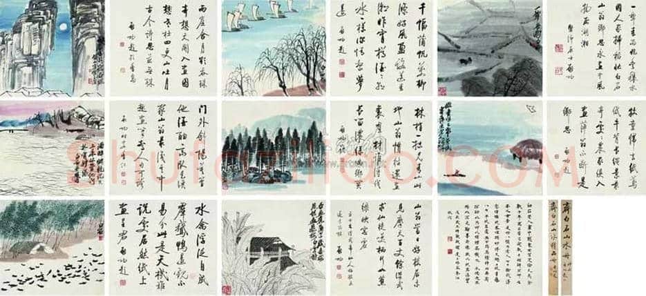 齐白石山水画成交价格Top20 | 书画资料