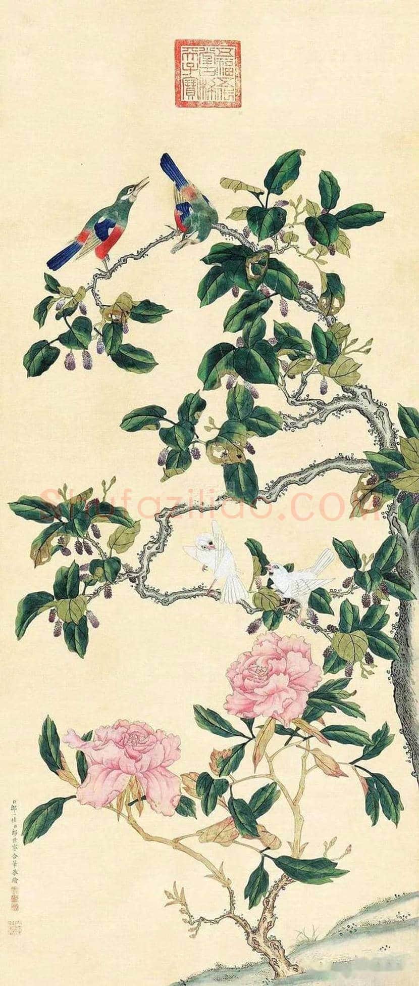 邹一桂工笔花鸟画作品欣赏 | 书画学堂