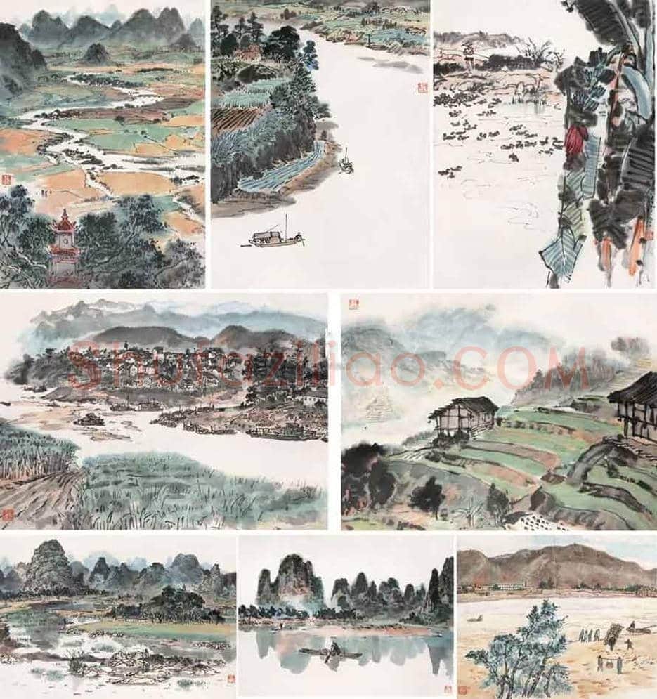 叶浅予山水画作品欣赏 | 书画百科