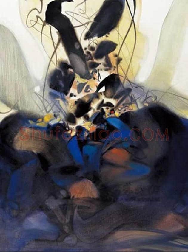 朱德群(1951-2004期间)作品欣赏 | 书画百科
