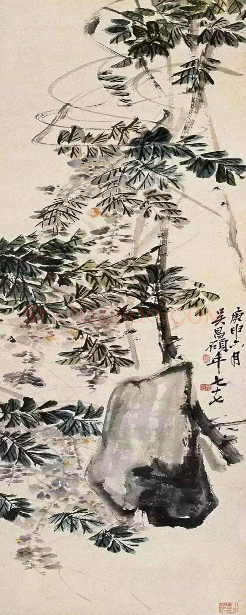 吴昌硕笔下的紫藤,就是在写狂草! | 书画学堂