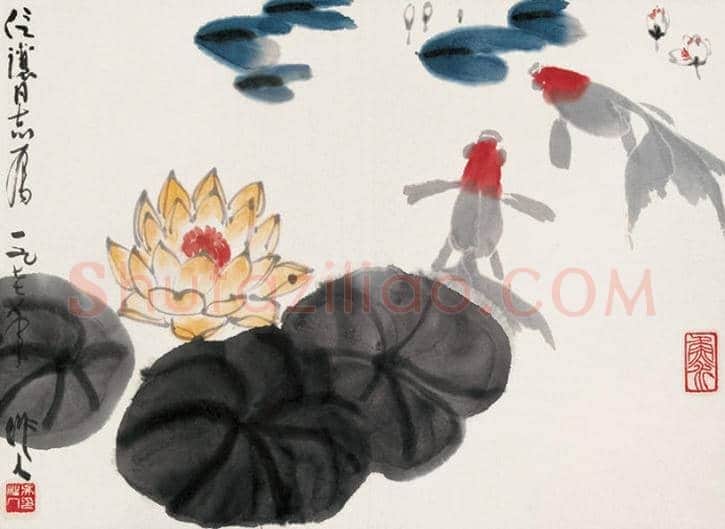 吴作人金鱼画作欣赏 | 书画文摘