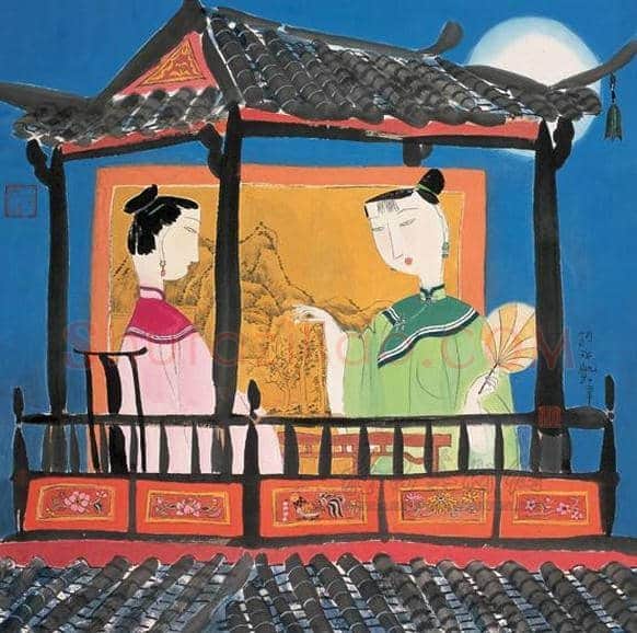 胡永凯作品欣赏-美人依旧 | 书画文摘