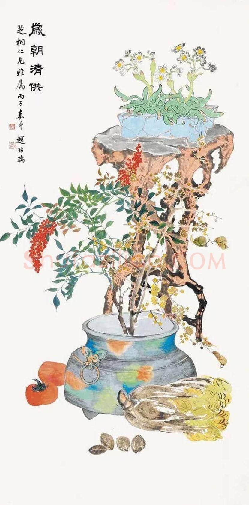 赵叔孺花鸟画欣赏 | 书画科普