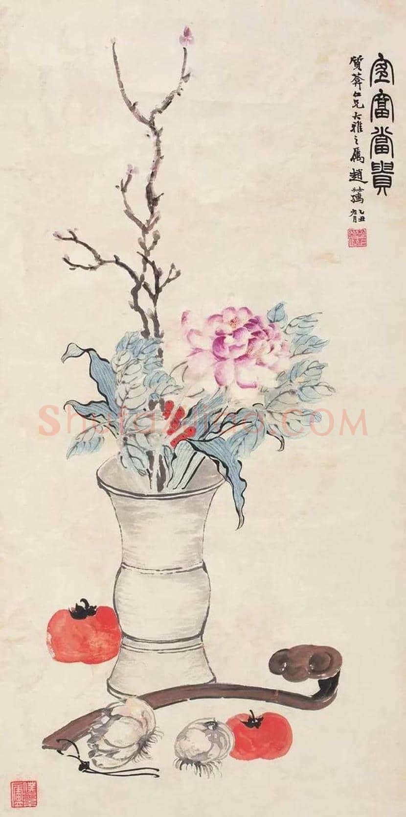 赵叔孺花鸟画欣赏 | 书画科普