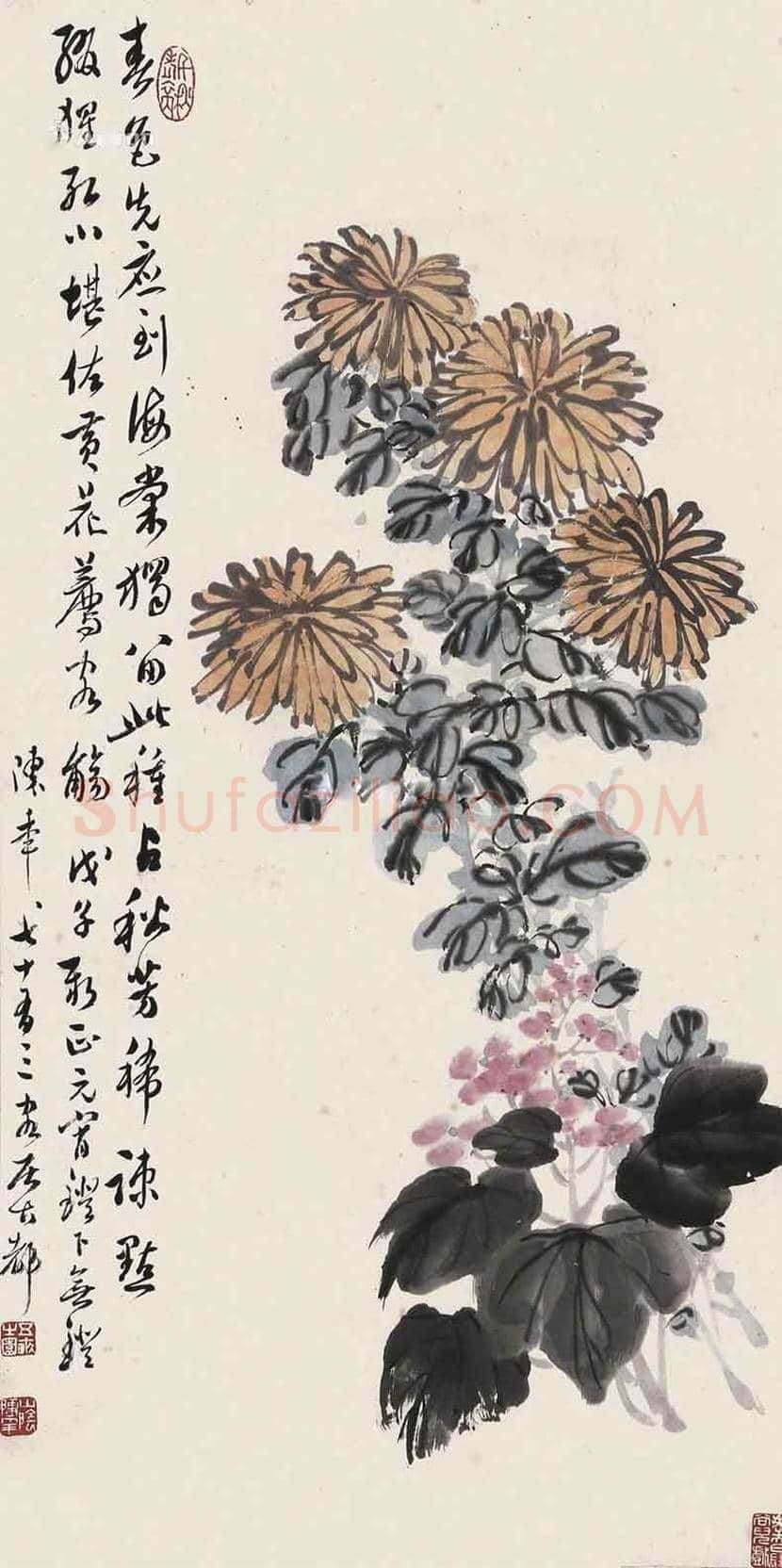 陈半丁花鸟作品欣赏 | 书画文摘