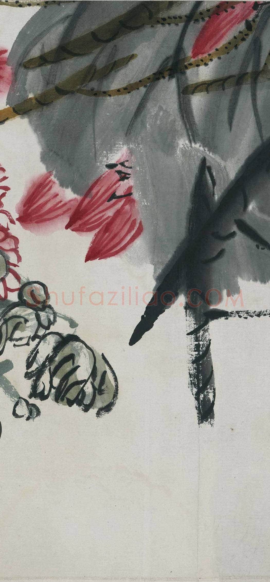 齐白石《折枝花卉长卷》 图赏 | 著名国画图片