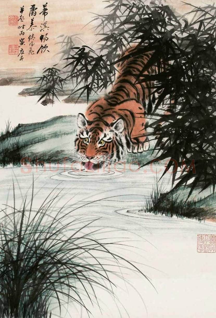 慕凌飞画虎作品欣赏 | 书画科普