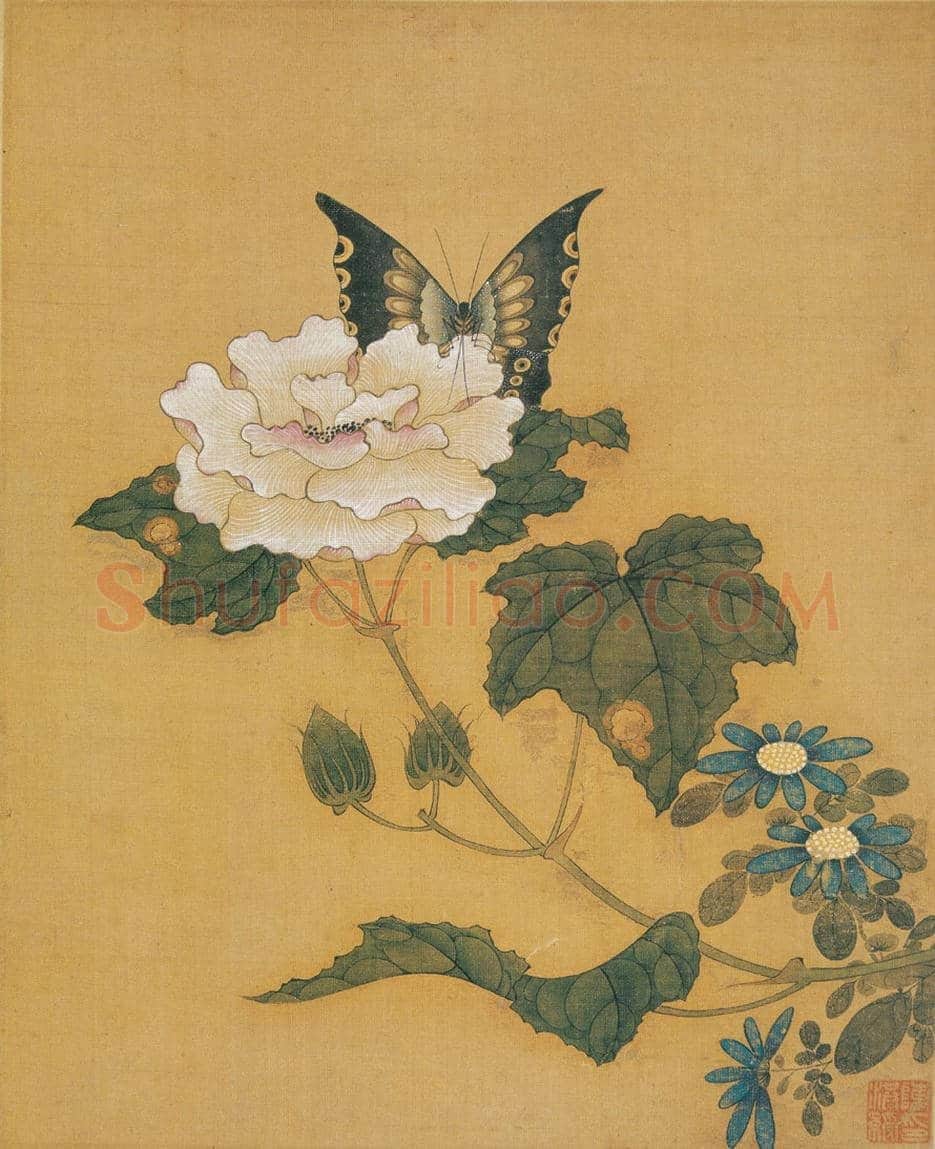 陈洪绶《花鸟精品册》 图赏 | 传世国画赏析