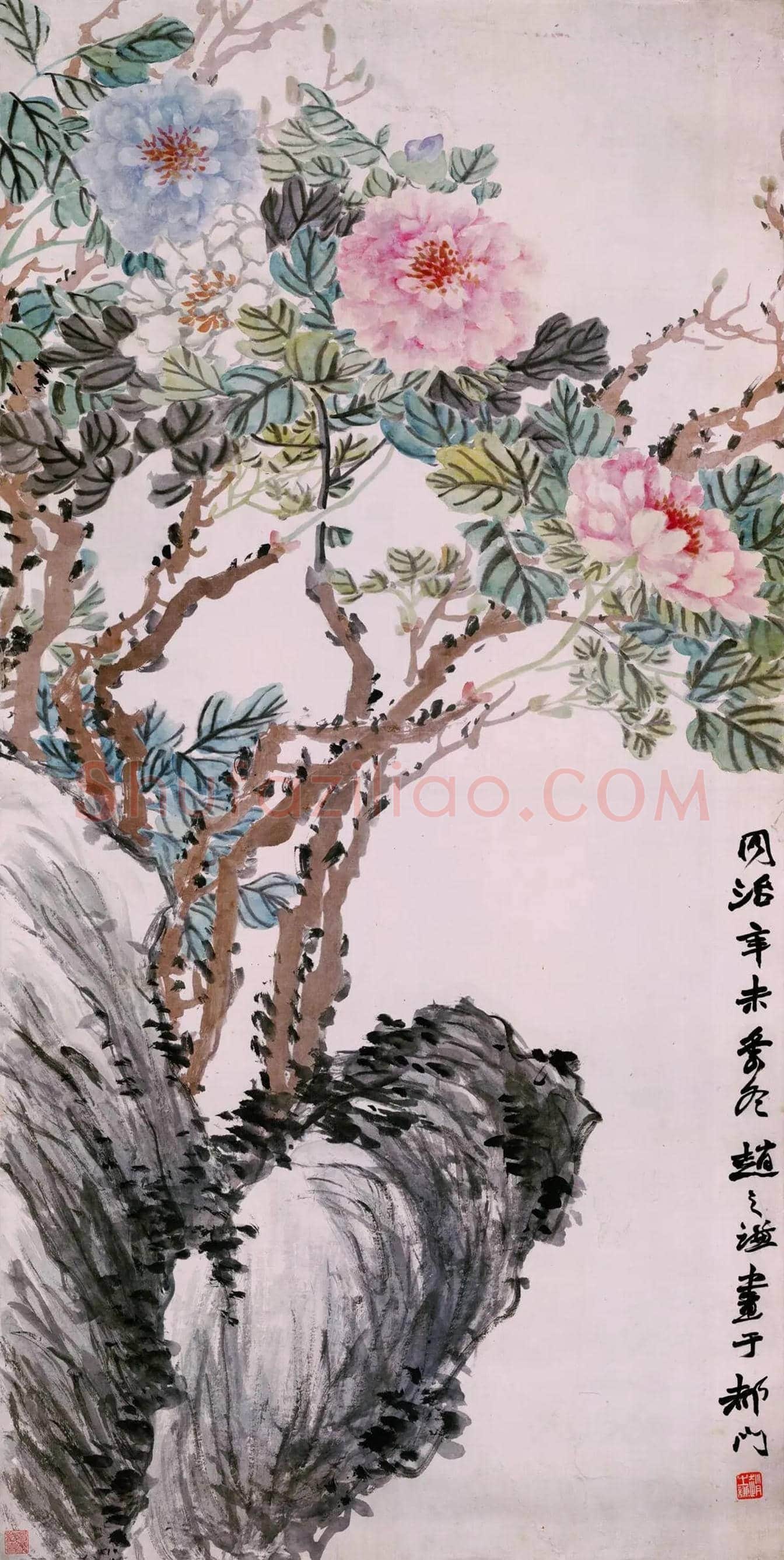 赵之谦《牡丹图》欣赏 | 书画常识