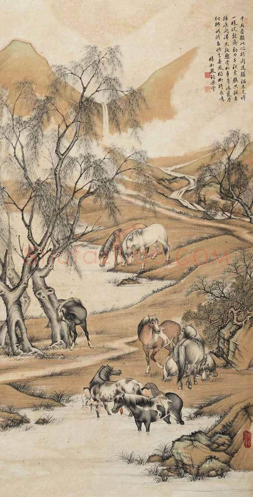 殷梓湘作品欣赏 | 书画科普