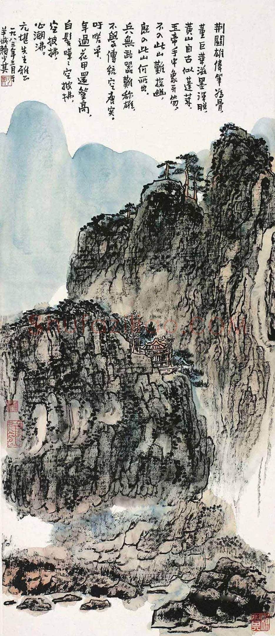 赖少其笔下的黄山 | 书画常识