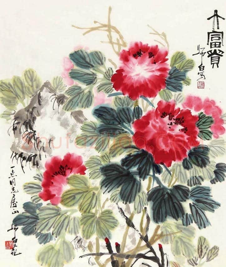 娄师白牡丹作品欣赏 | 书画学堂