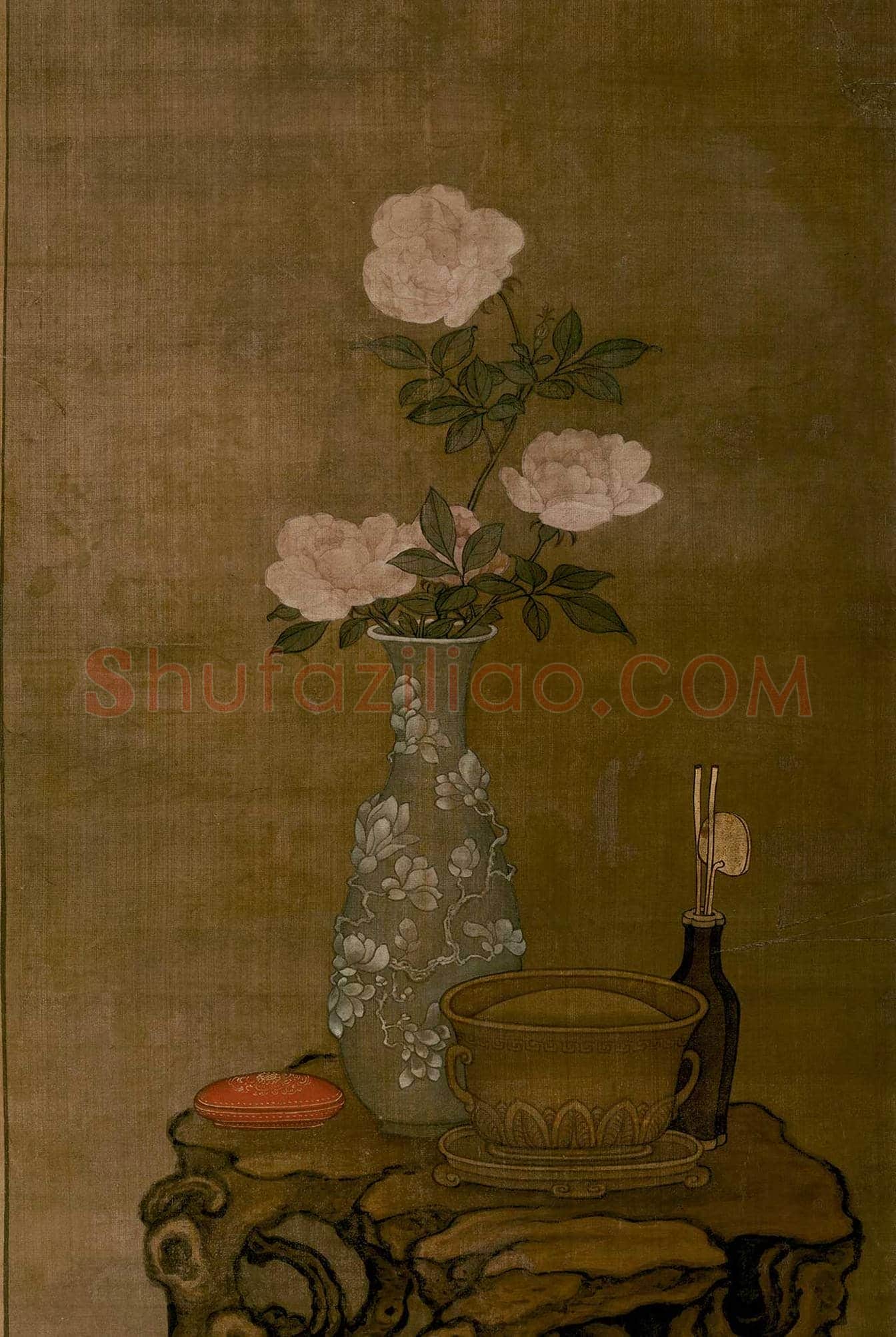 冷枚人物画《春阁倦读轴》欣赏 | 书画百科