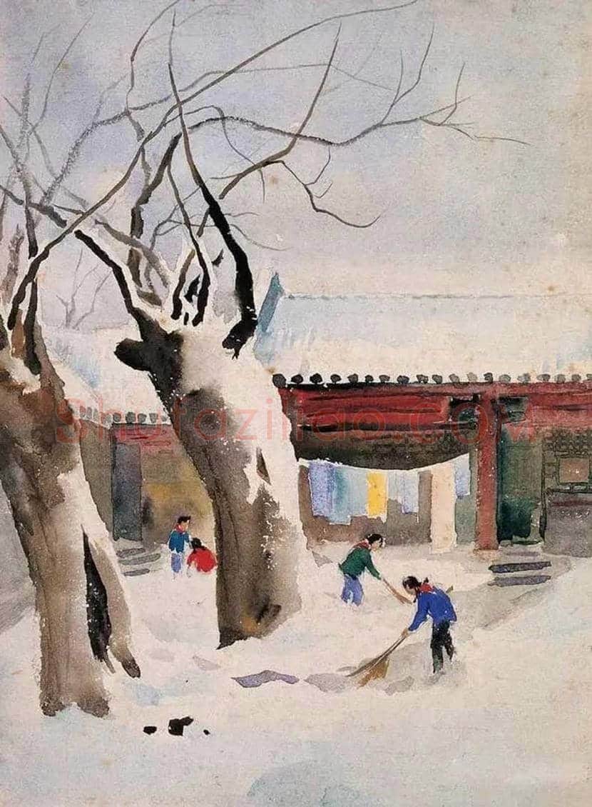吴冠中水彩画作品欣赏 | 书画文摘
