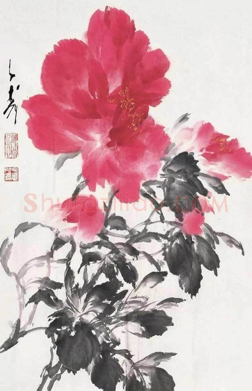 王子武大写意牡丹欣赏 | 书画文摘