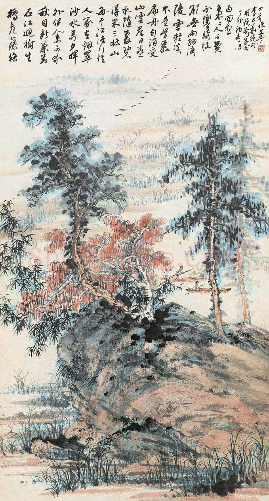 伏文彦山水画作品欣赏 | 书画讲解