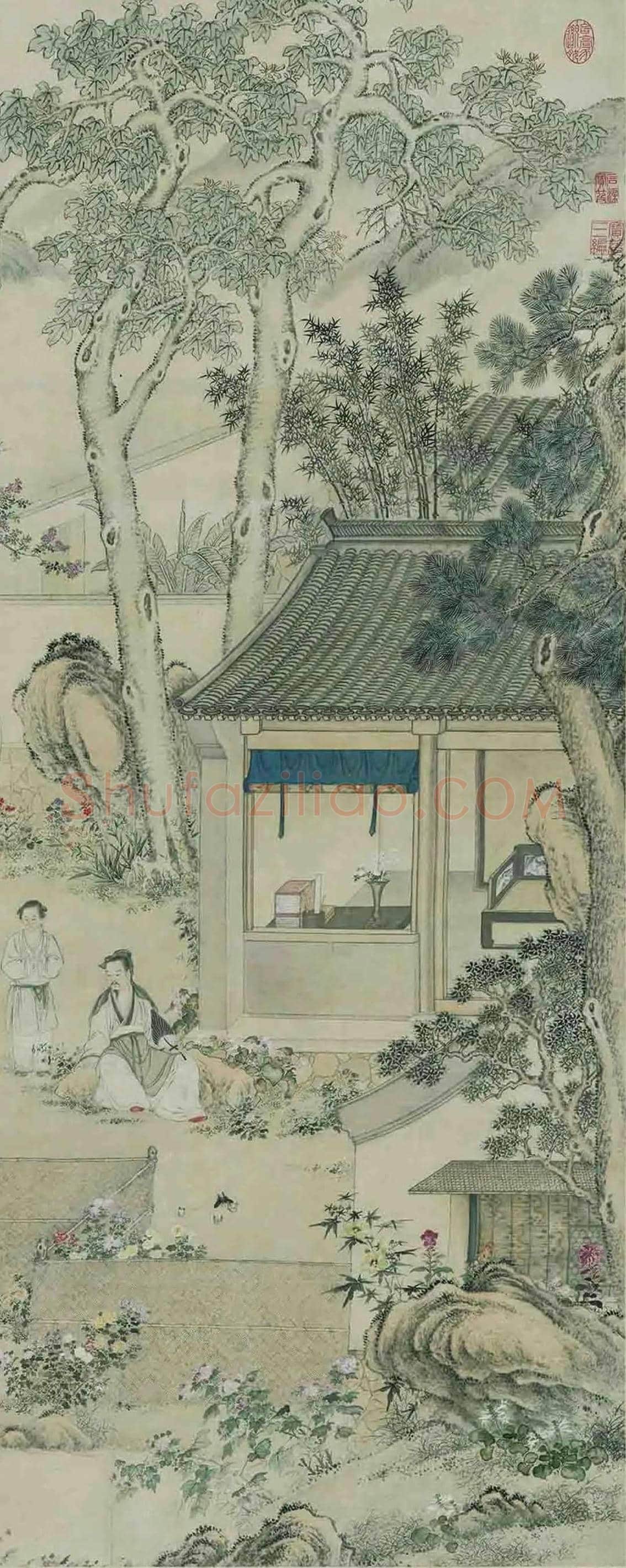 余省《种秋花诗意图》欣赏 | 书画科普