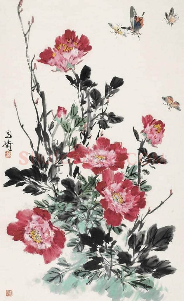 王雪涛国画牡丹欣赏 | 书画学堂
