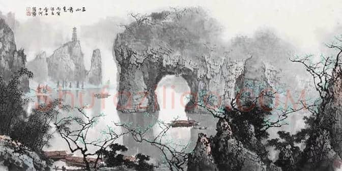 白雪石绘画作品《桂林山水》欣赏(100幅) | 书画文摘
