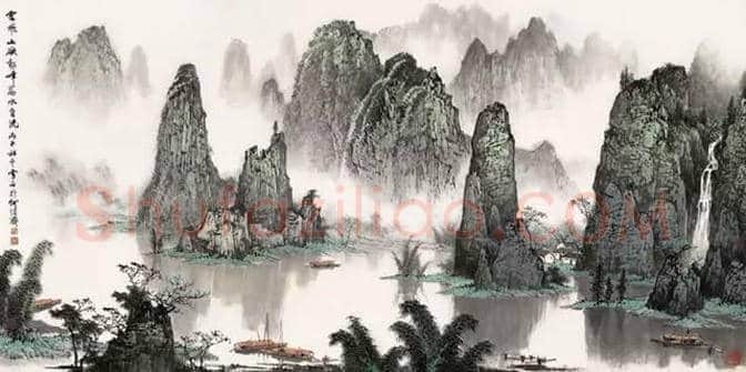 白雪石绘画作品《桂林山水》欣赏(100幅) | 书画文摘