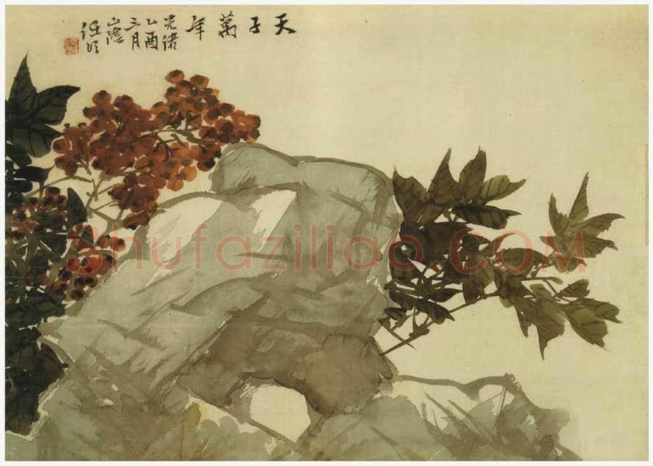 任伯年《花卉册页》欣赏 | 著名国画图片