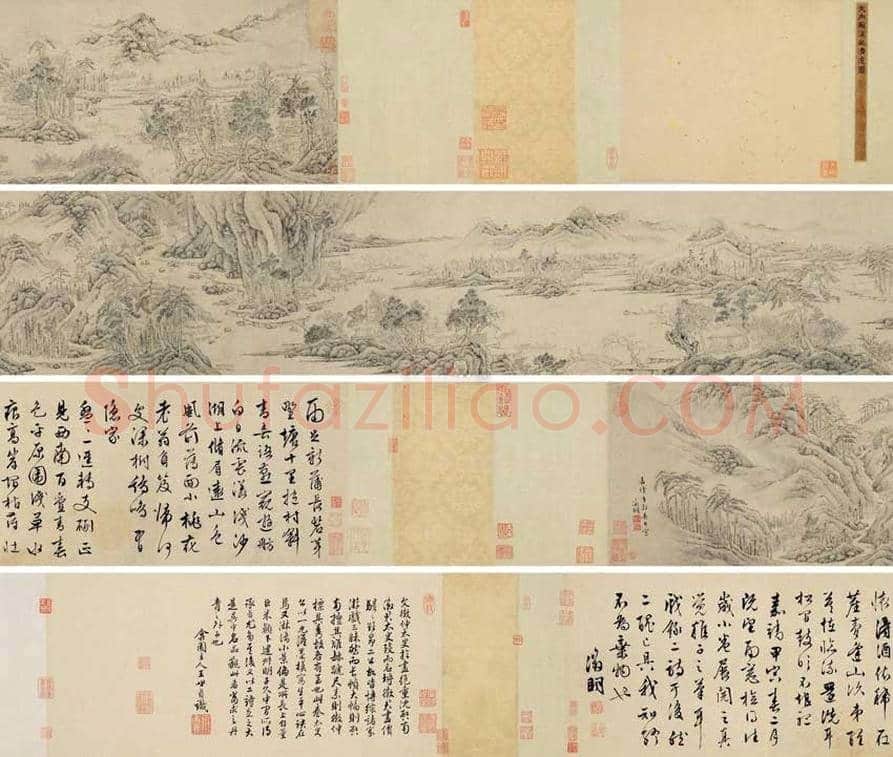 文徵明《山居图》，粗笔青绿山水之代表作 | 国画欣赏