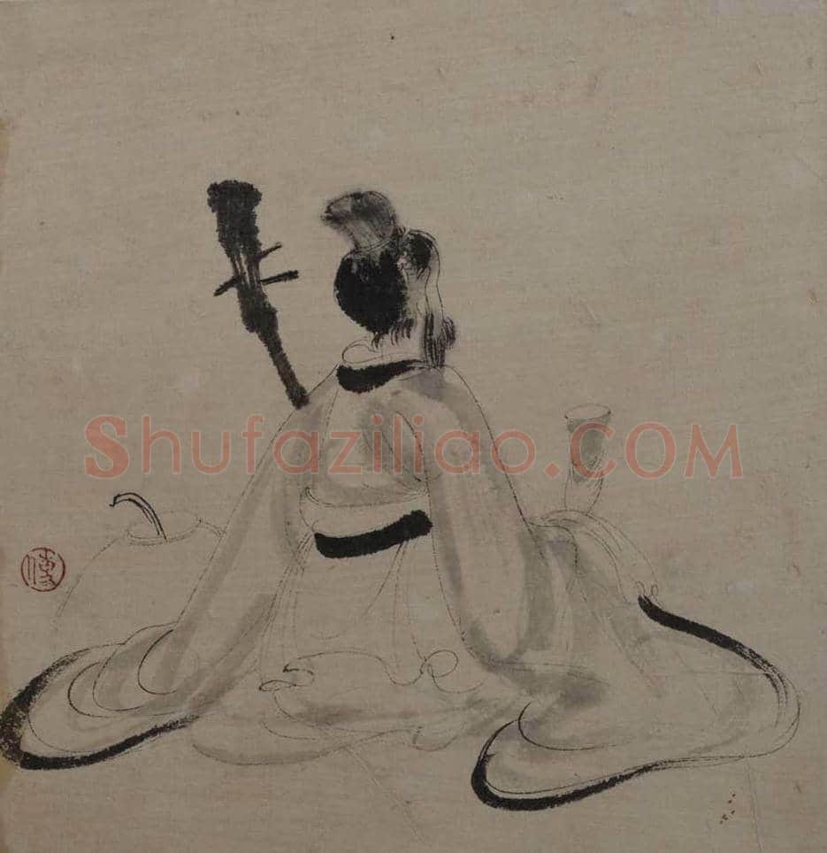 傅抱石《人物册页》图赏 | 著名国画欣赏