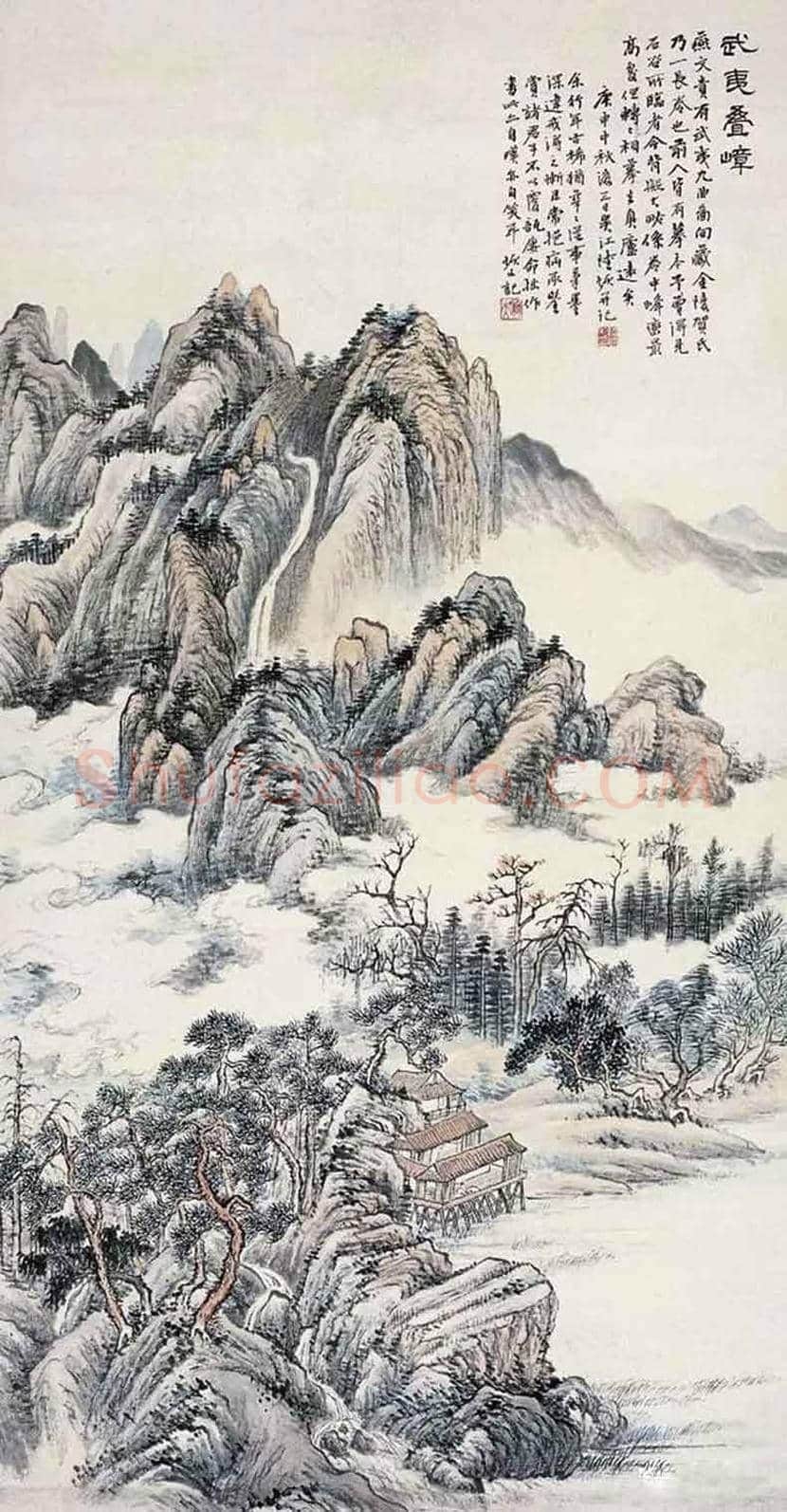 陆恢山水画作品欣赏 | 书画学堂