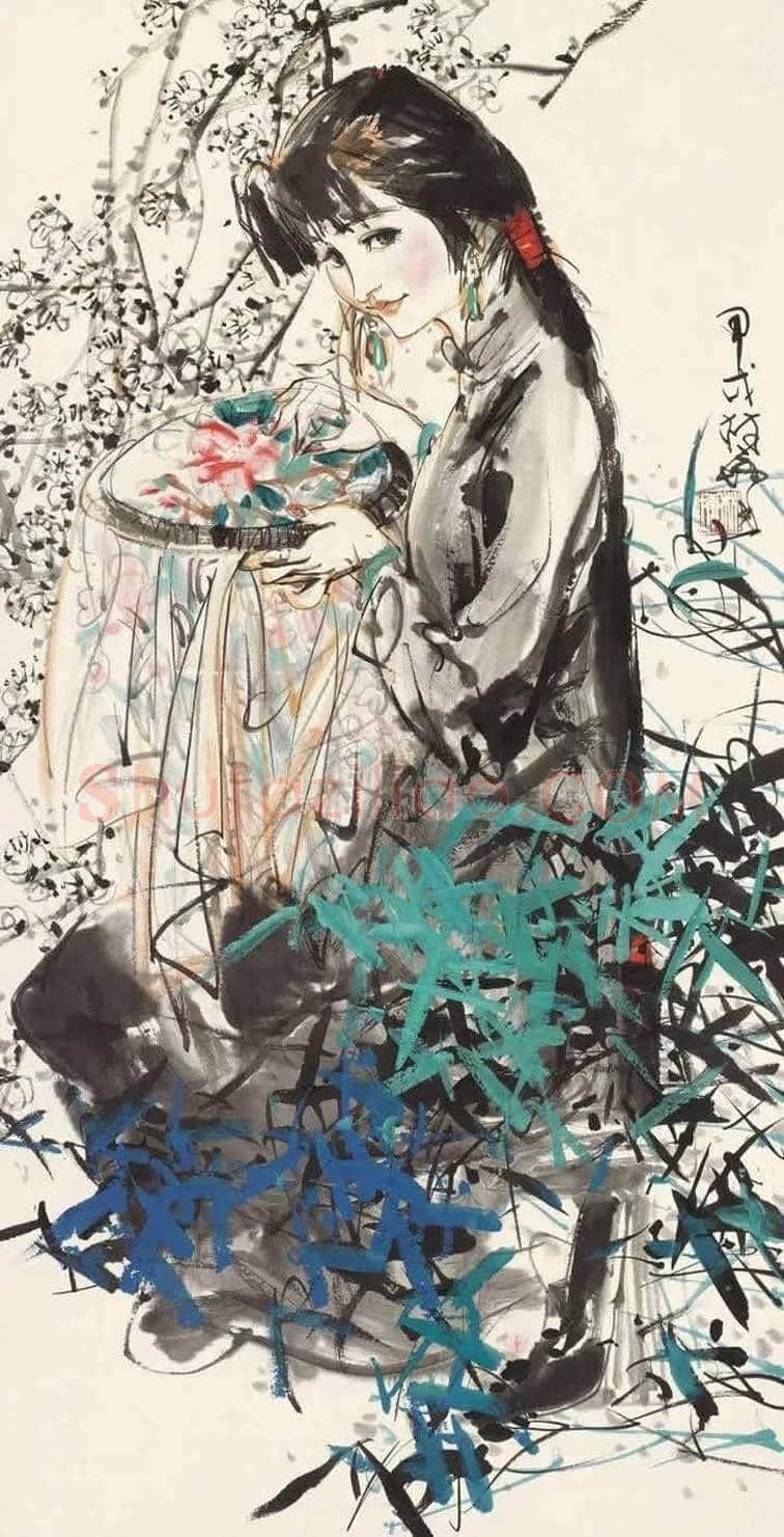林墉精品水墨人物作品欣赏 | 书画讲解