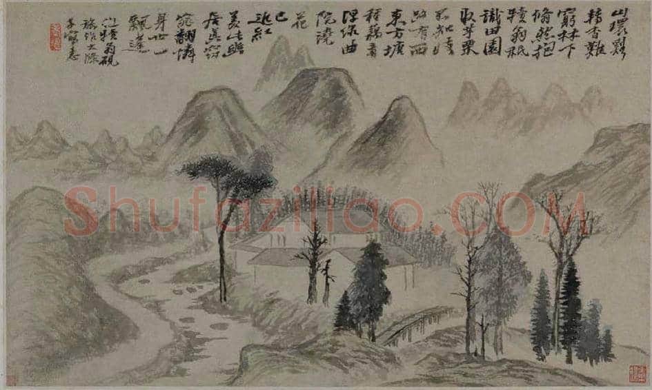 石涛神品《石涛上人山水册》欣赏 | 书画百科