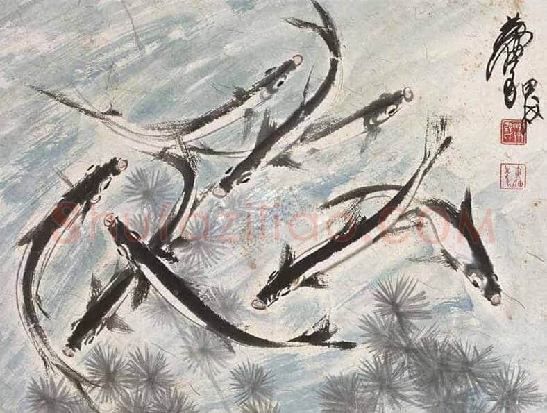 黄胄画鱼作品欣赏 | 书画科普