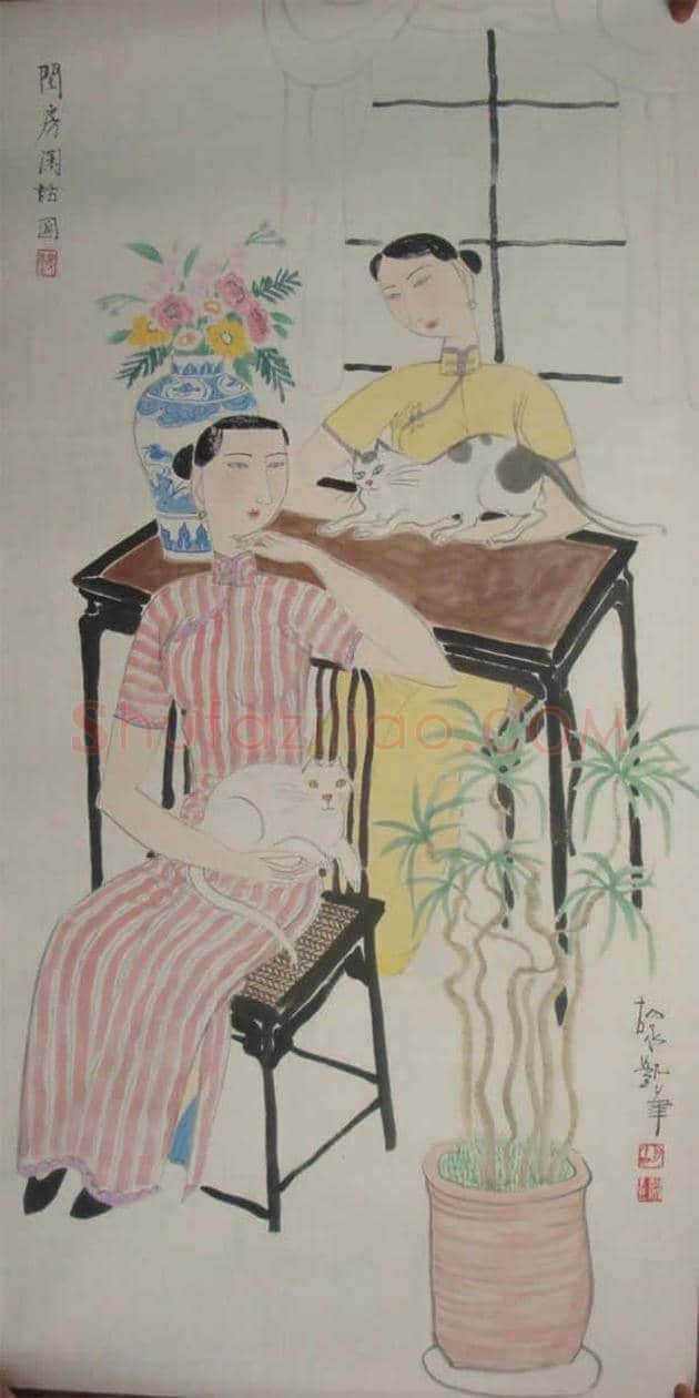 胡永凯作品欣赏-美人依旧 | 书画文摘
