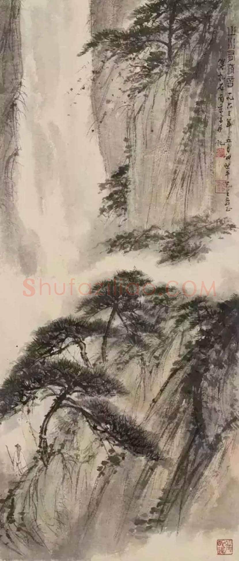 具有古诗意境的傅抱石绘画图赏 | 书画知识