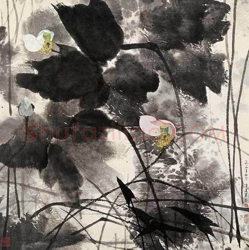 袁运甫荷花作品欣赏 | 书画讲解