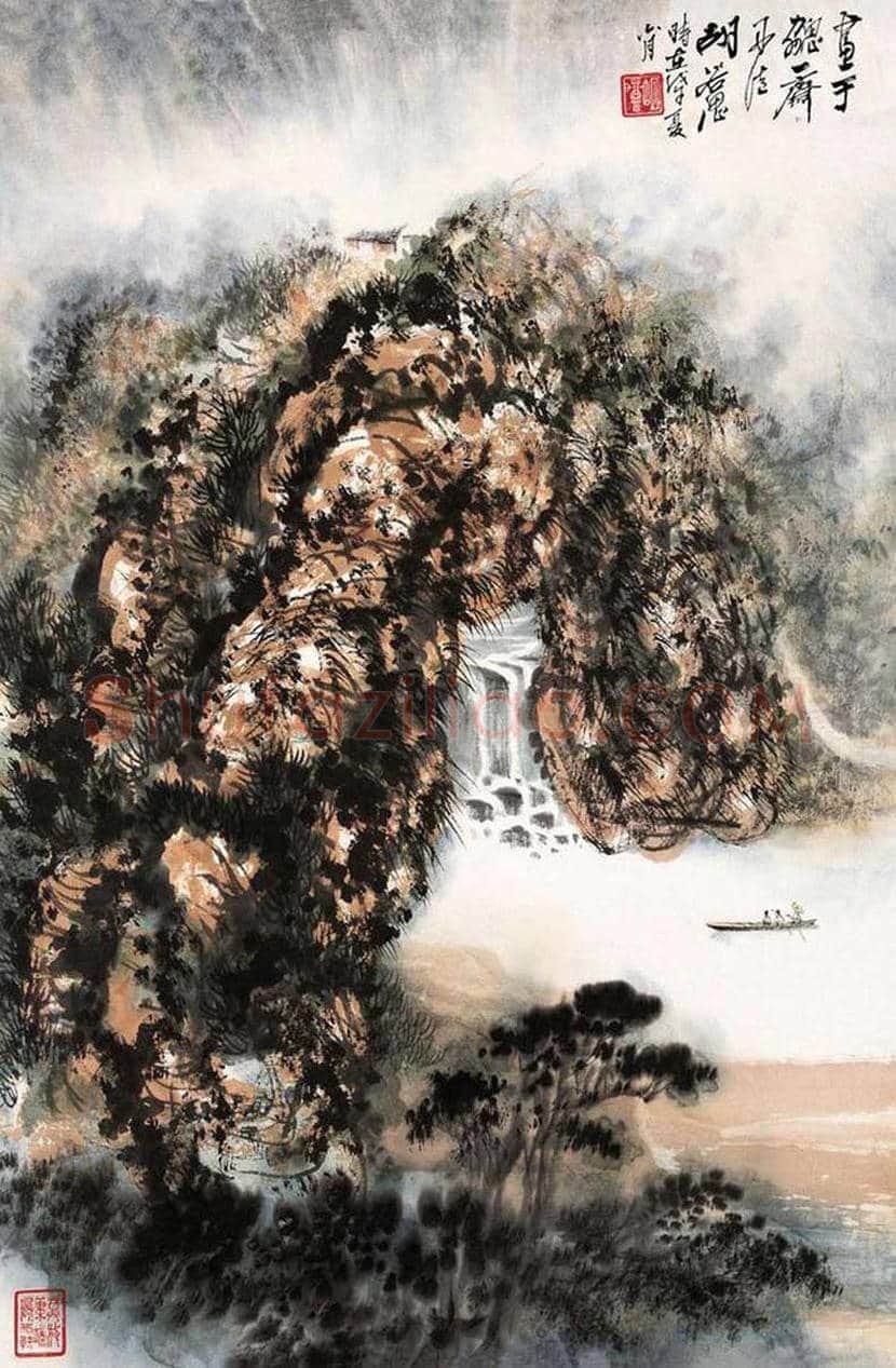 胡若思山水画拍卖价格及欣赏 | 书画学堂
