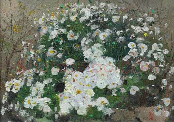 吴冠中花卉作品拍卖及欣赏 | 书画百科