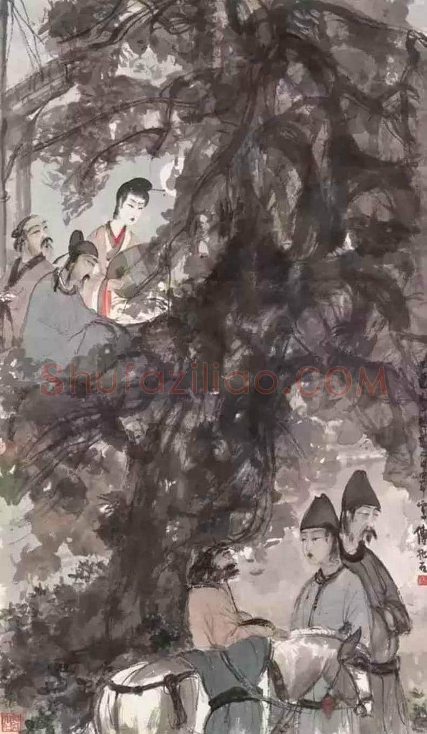 具有古诗意境的傅抱石绘画图赏 | 书画知识