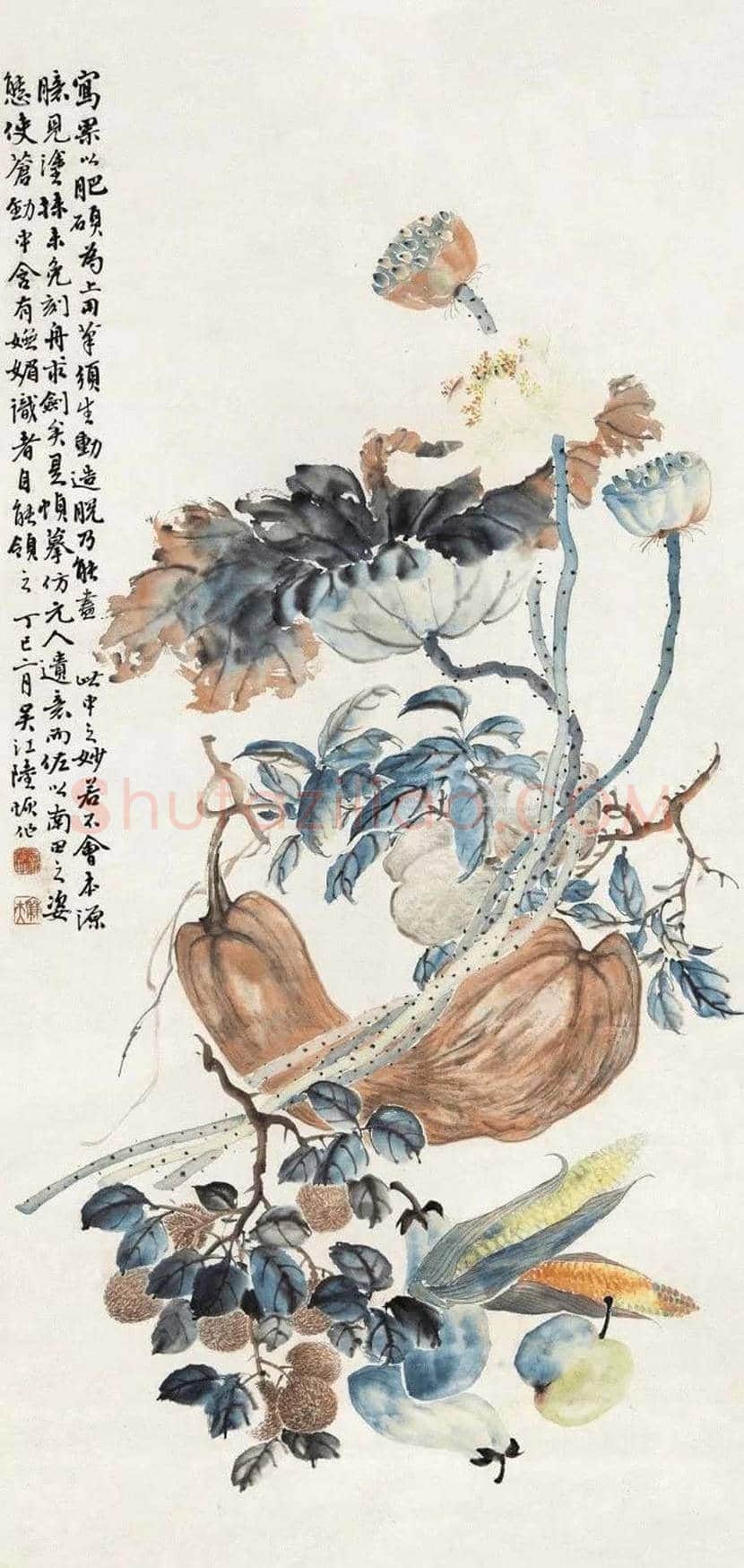陆恢花鸟画作品欣赏 | 书画讲解