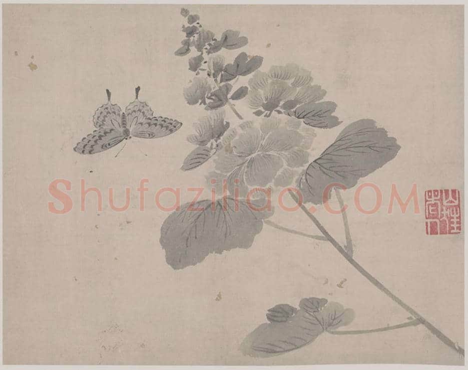 杜大成《花卉草虫图册》图赏 | 传世国画赏析