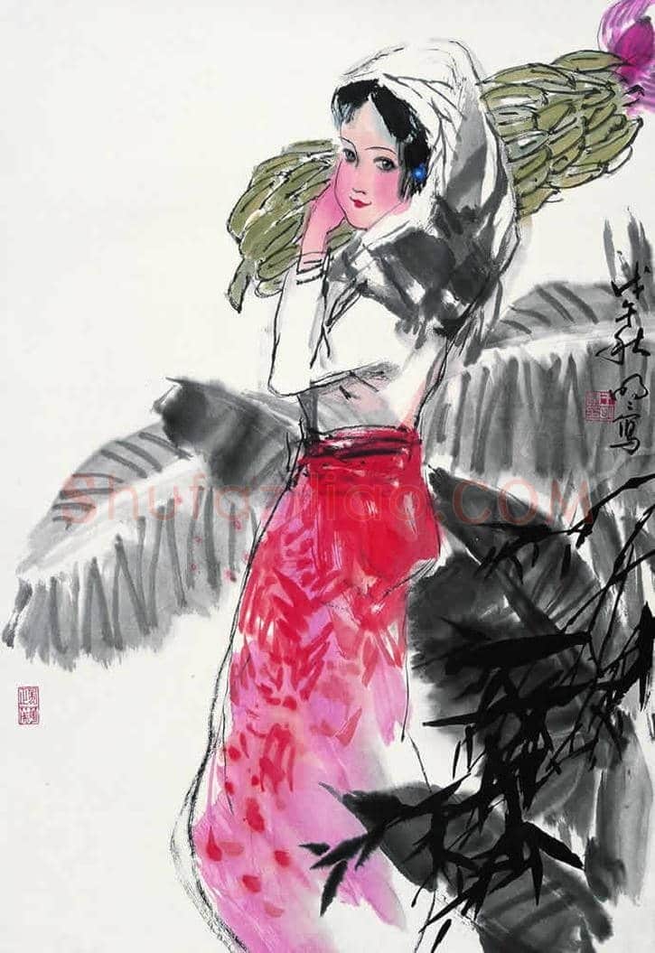 王明明人物画之时装人物少女篇 | 书画百科