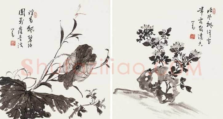溥儒花卉作品欣赏 | 书画知识