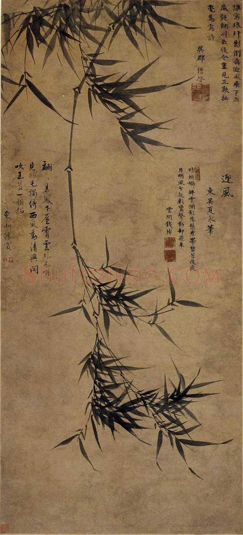 夏昶墨竹作品欣赏及拍卖价格 | 书画百科