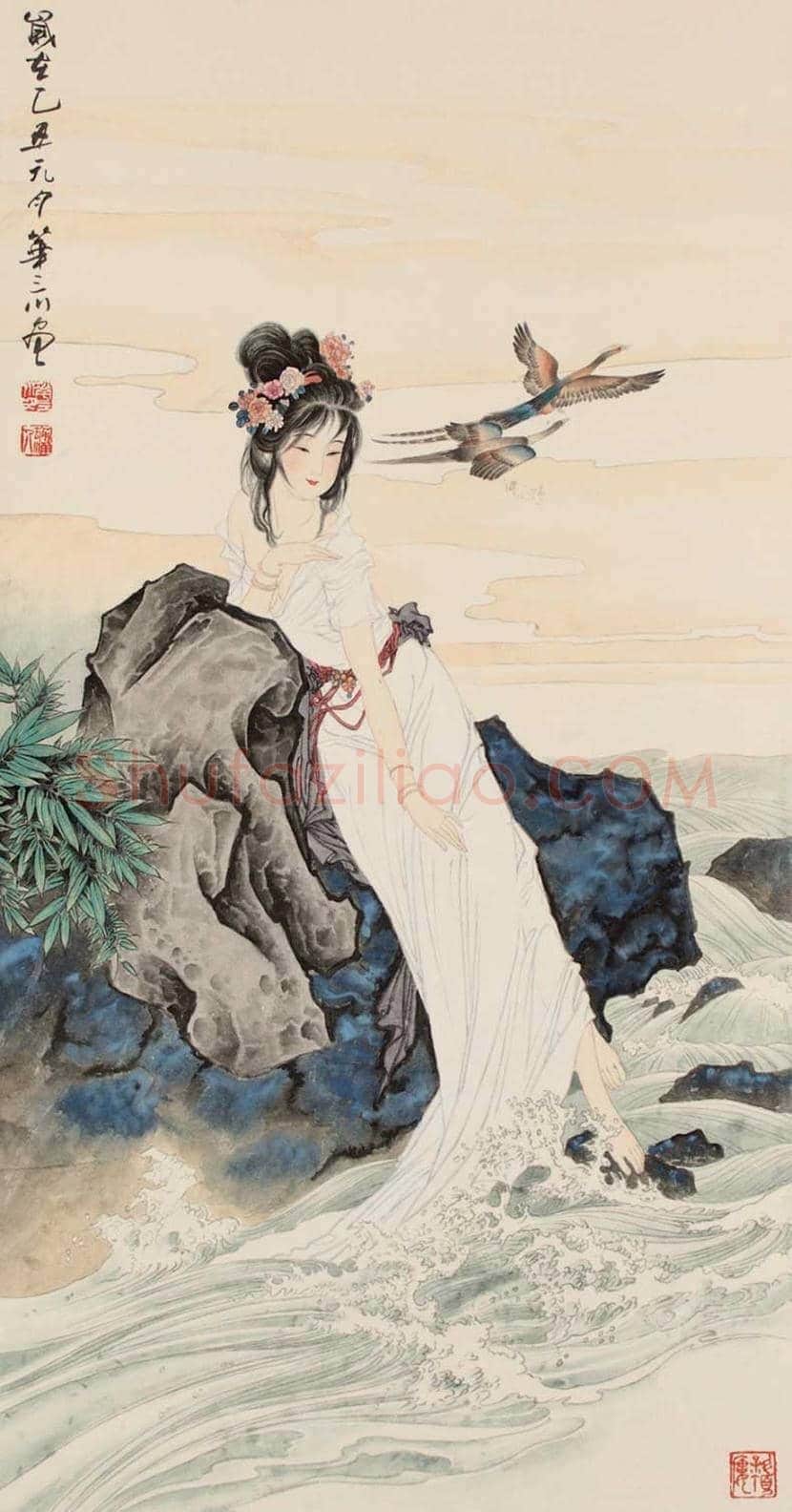 华三川工笔仕女作品欣赏 | 书画科普